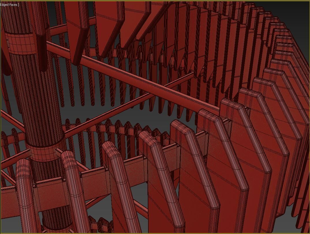 Killarney Layered Chandelier 3D model_10