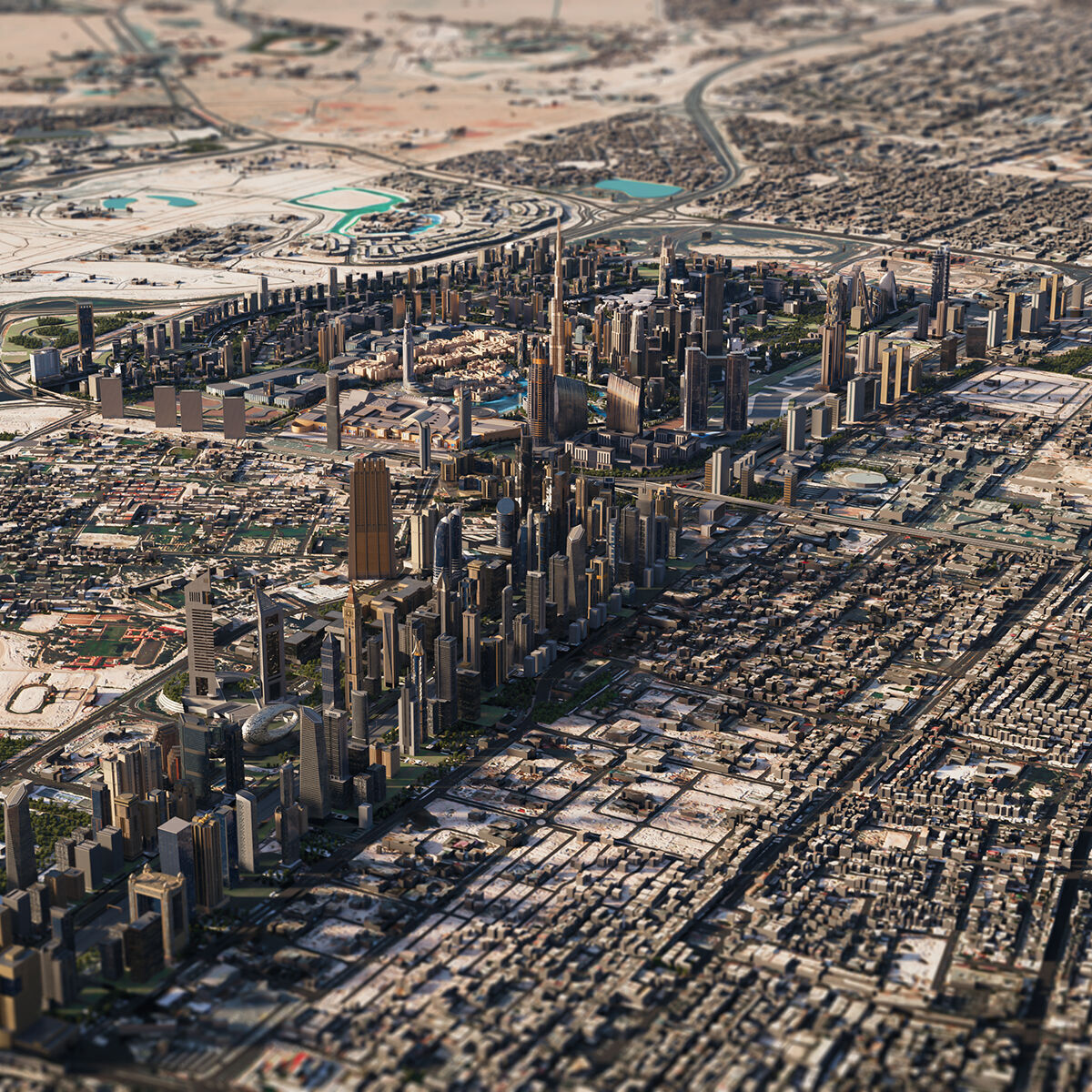 Dubai City 3D model 3D model_4