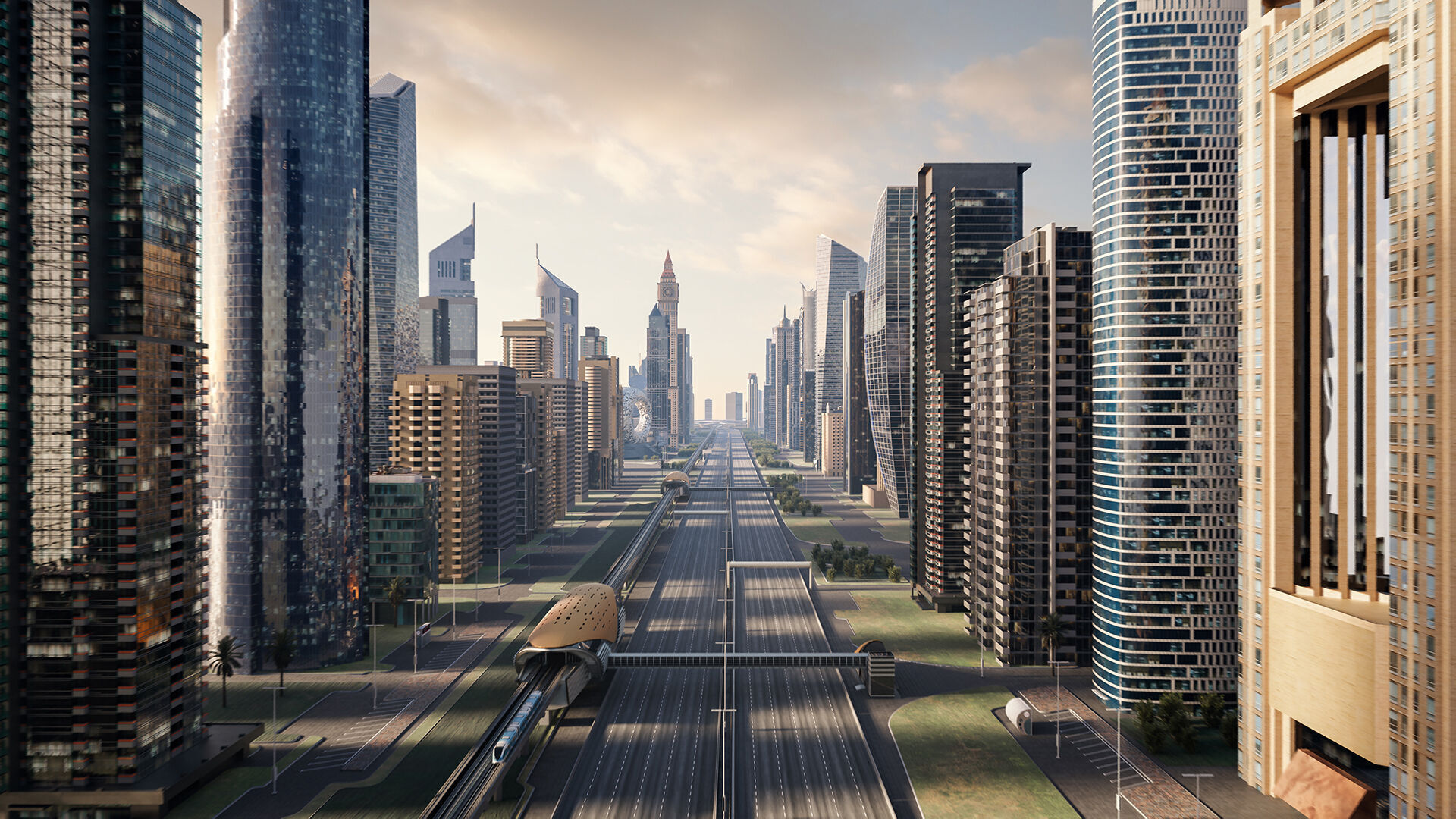 Dubai City 3D model 3D model_11