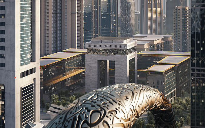 Dubai City 3D model 3D model 2