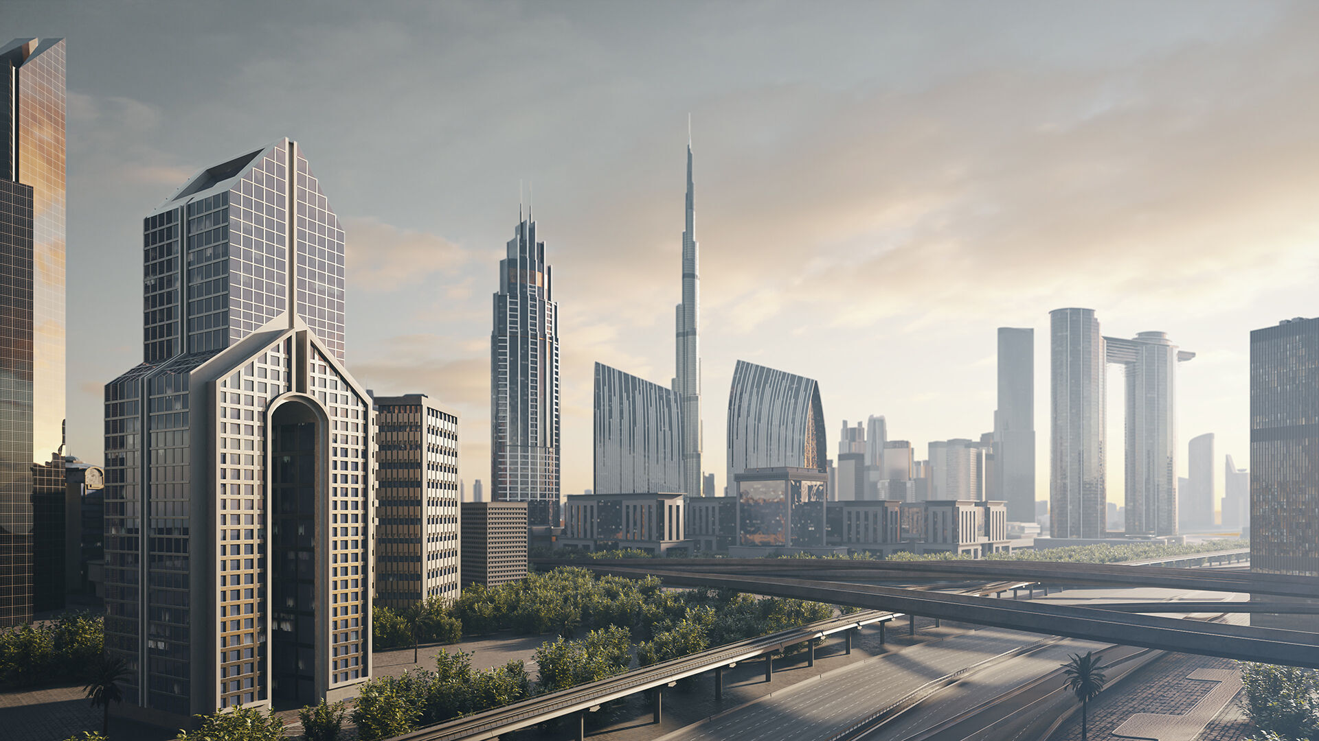 Dubai City 3D model 3D model_12