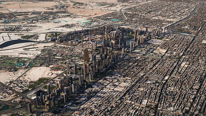Dubai City 3D model 3D model 7