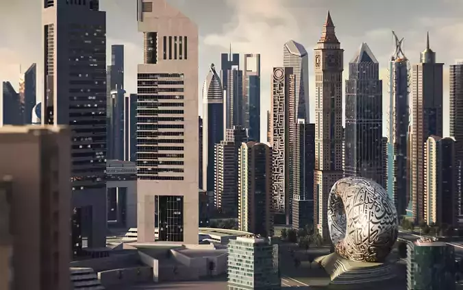 Dubai City 3D model 3D model
