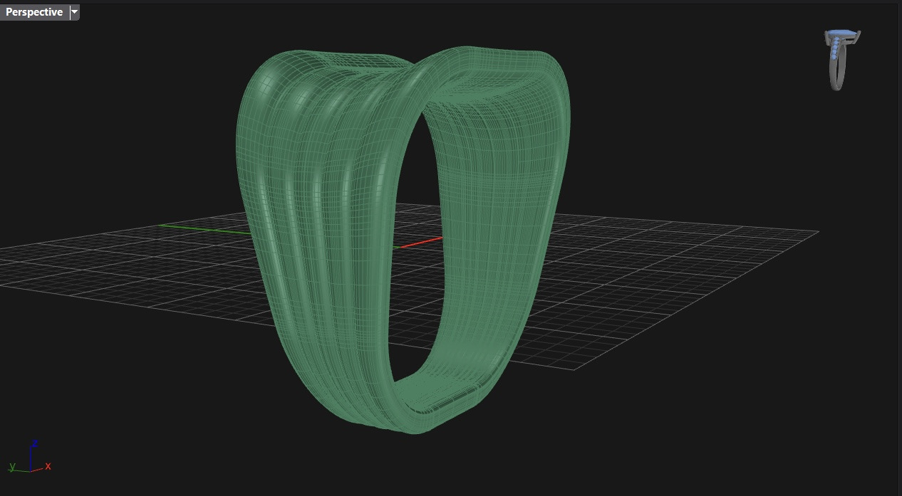 free form ring N35 3D print model_5