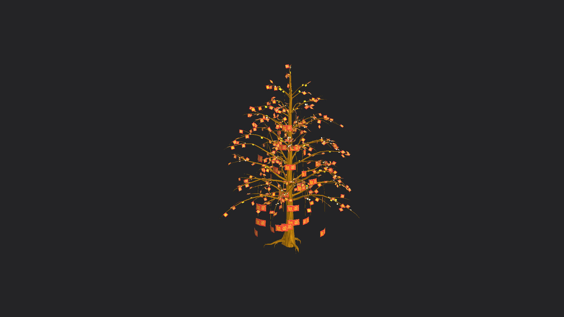 Christmas tree 3D Model 001 Low-poly 3D model_2