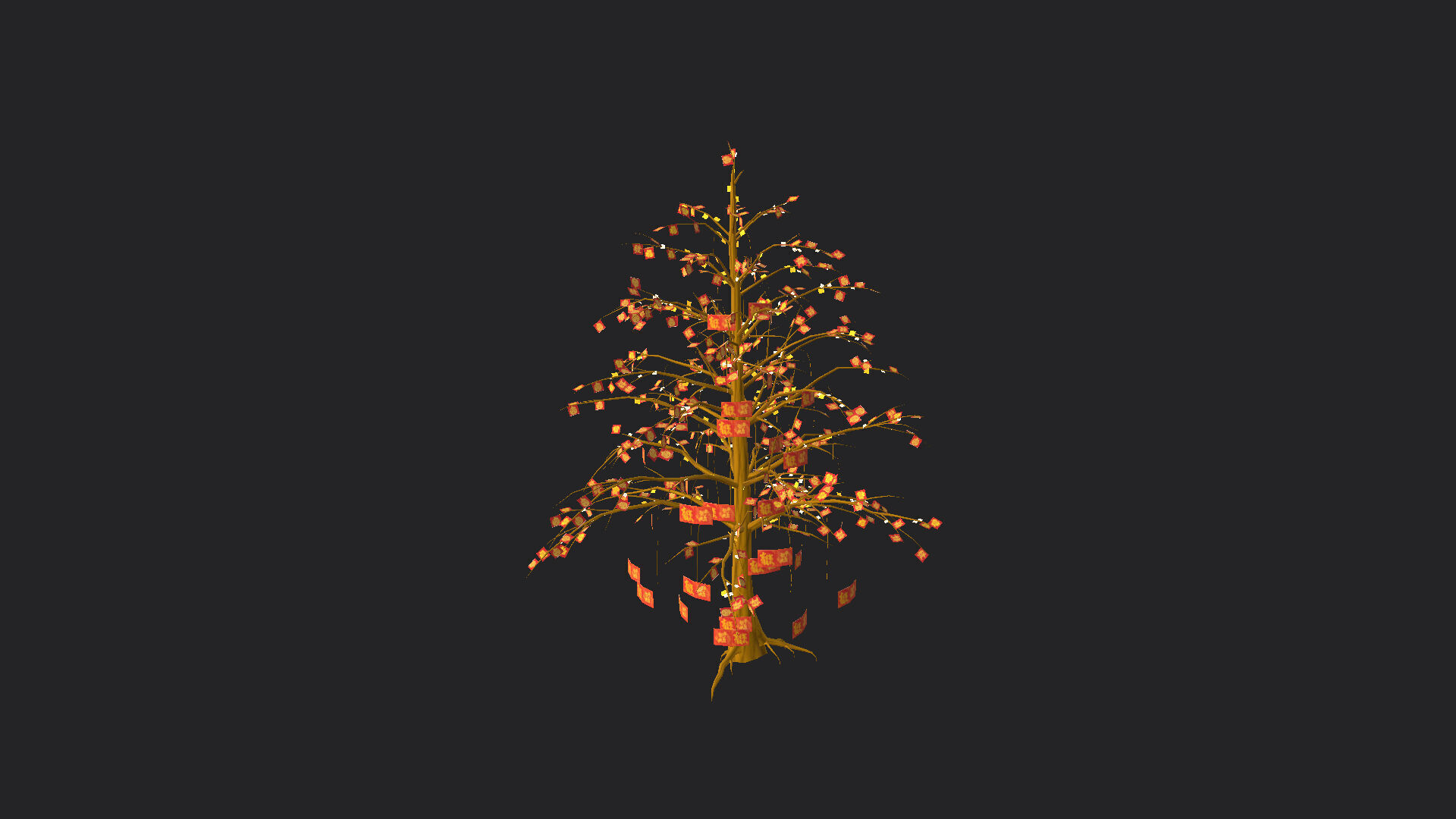 Christmas tree 3D Model 001 Low-poly 3D model_5