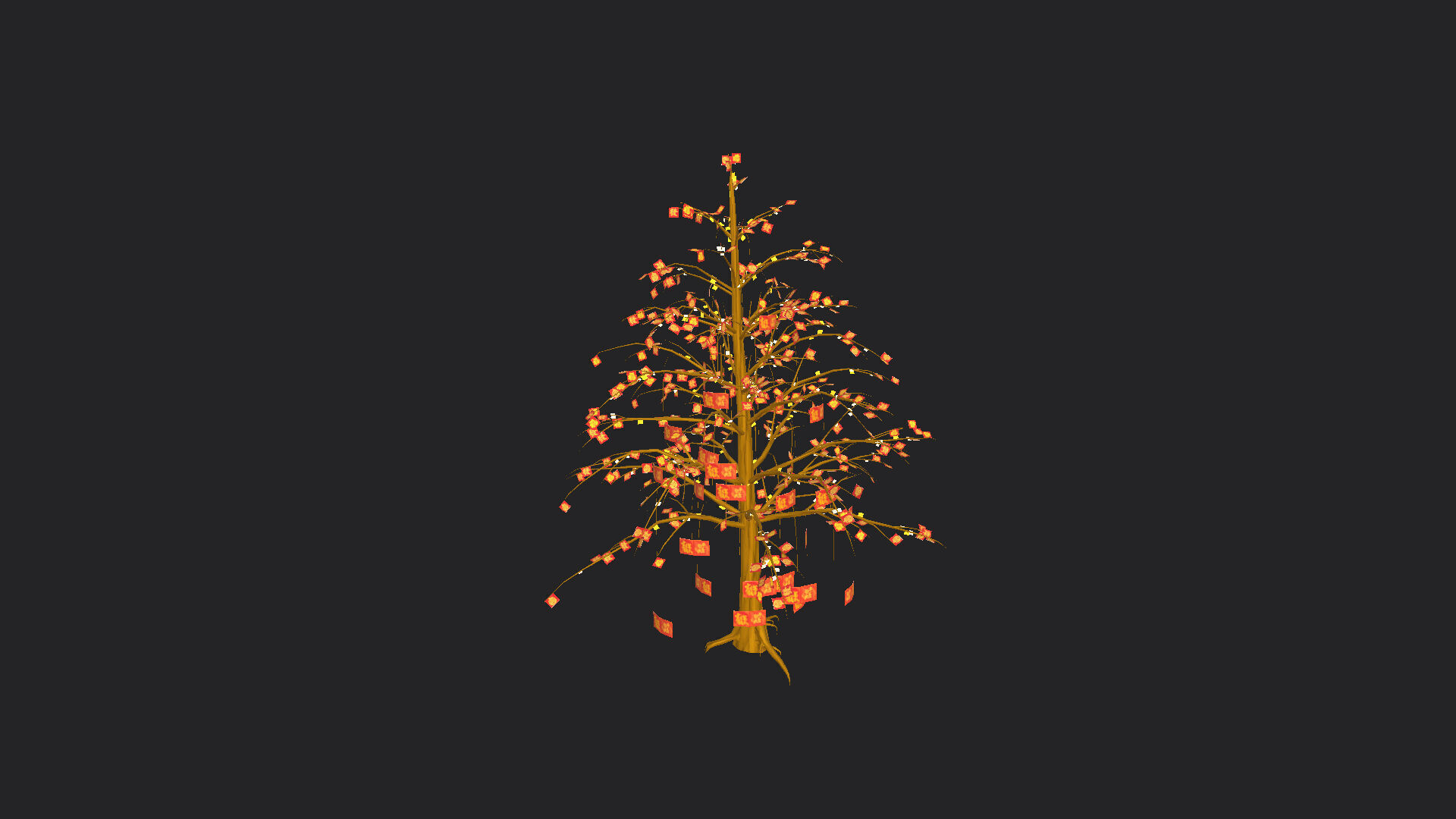Christmas tree 3D Model 001 Low-poly 3D model_4