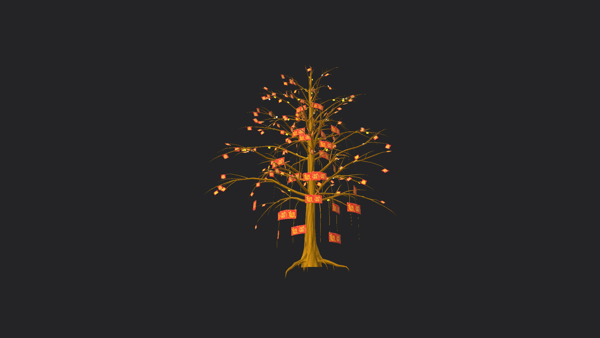 Christmas tree 3D Model 001 Low-poly 3D model_7