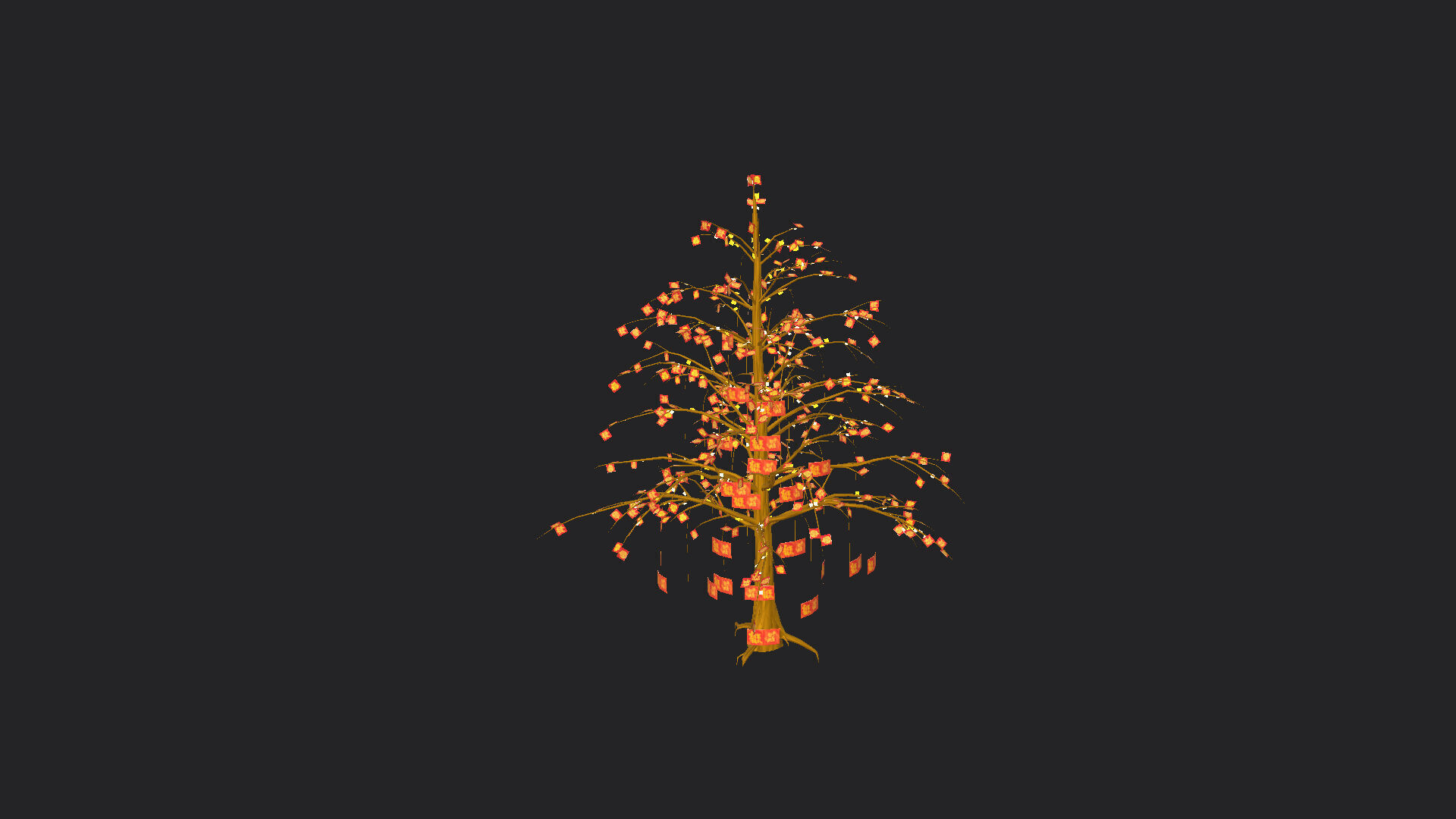 Christmas tree 3D Model 001 Low-poly 3D model_3