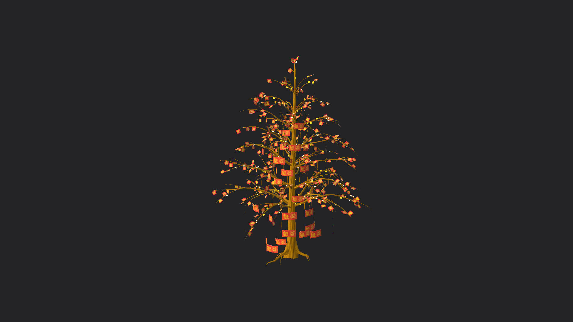 Christmas tree 3D Model 001 Low-poly 3D model_1
