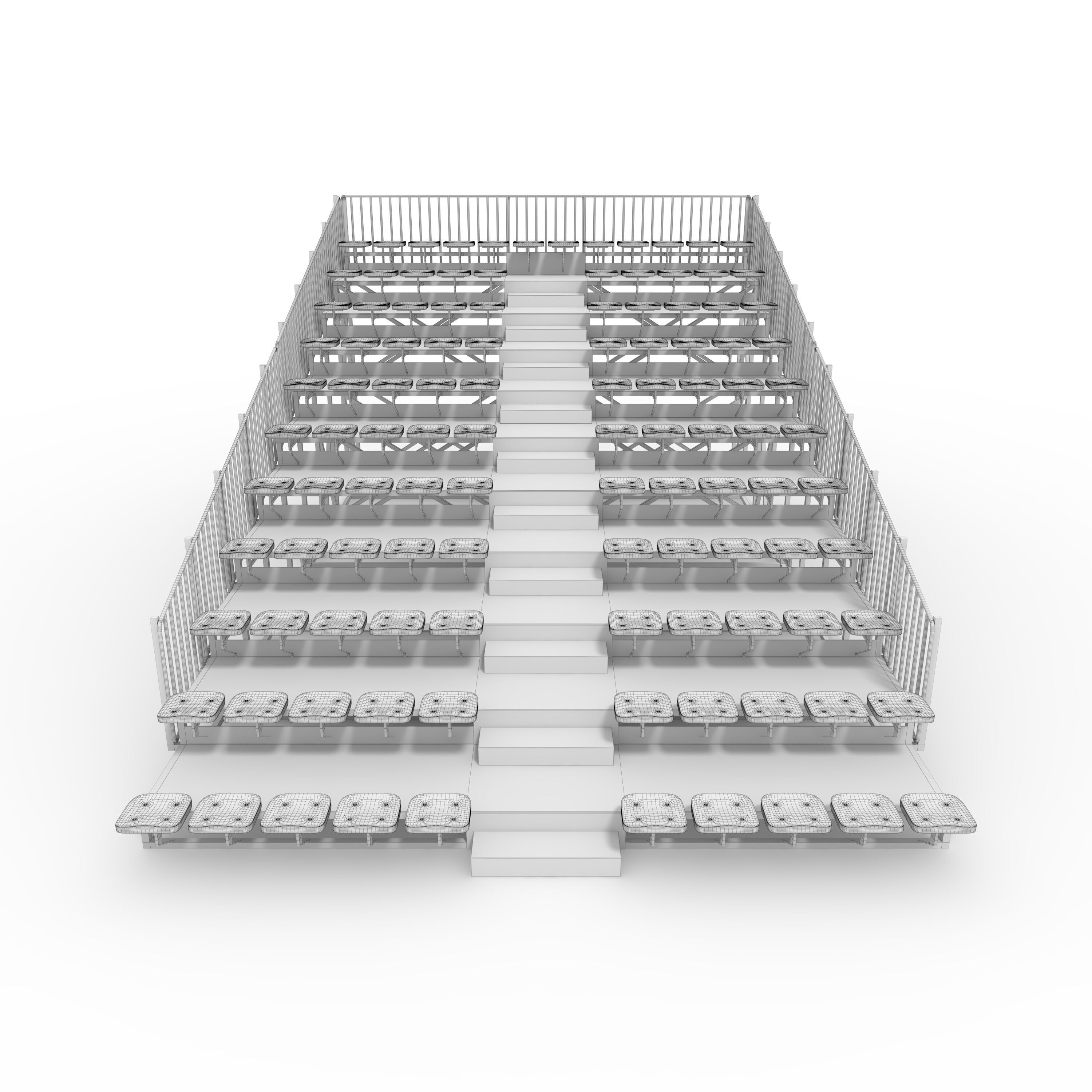 Bleachers 22 3D model_3