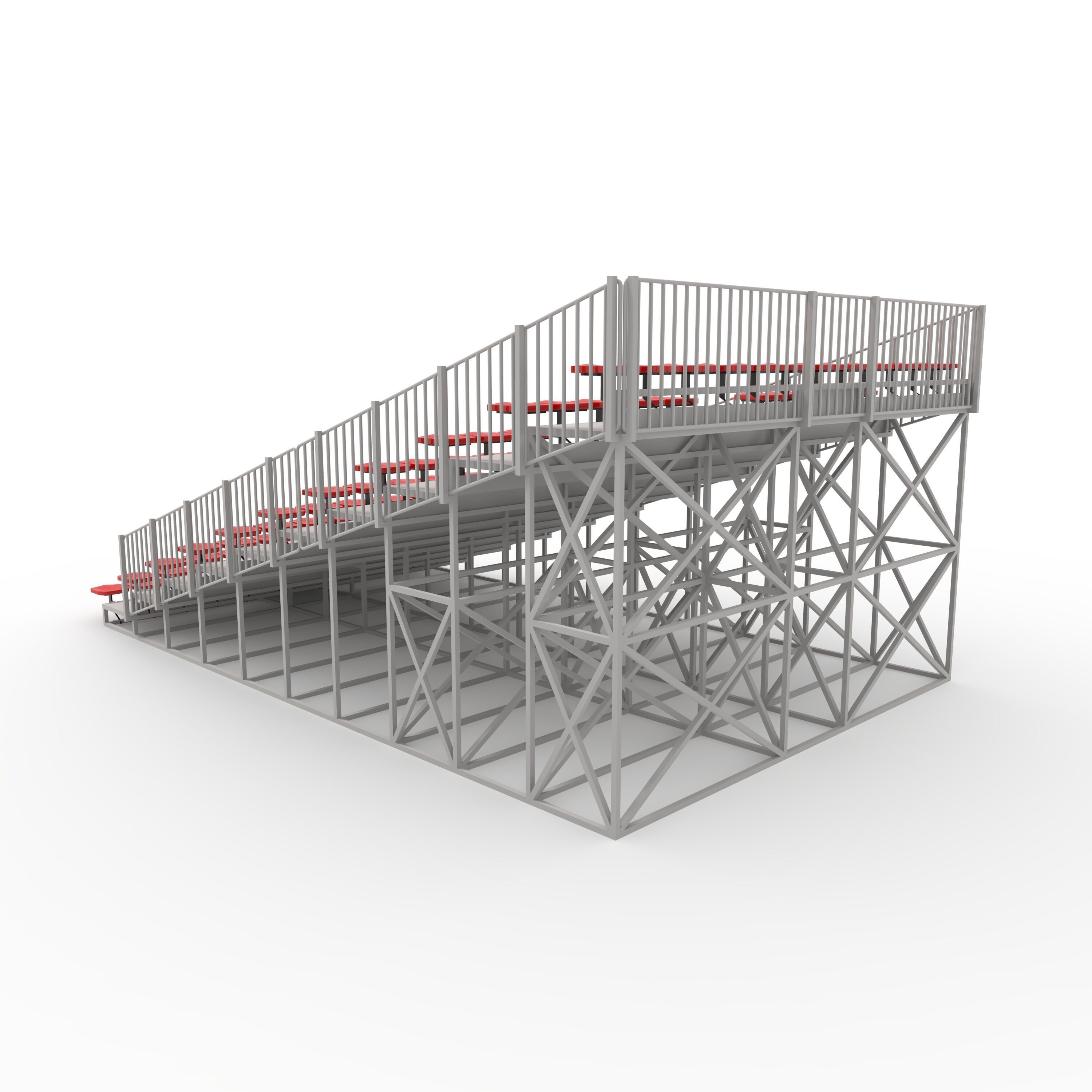 Bleachers 22 3D model_14