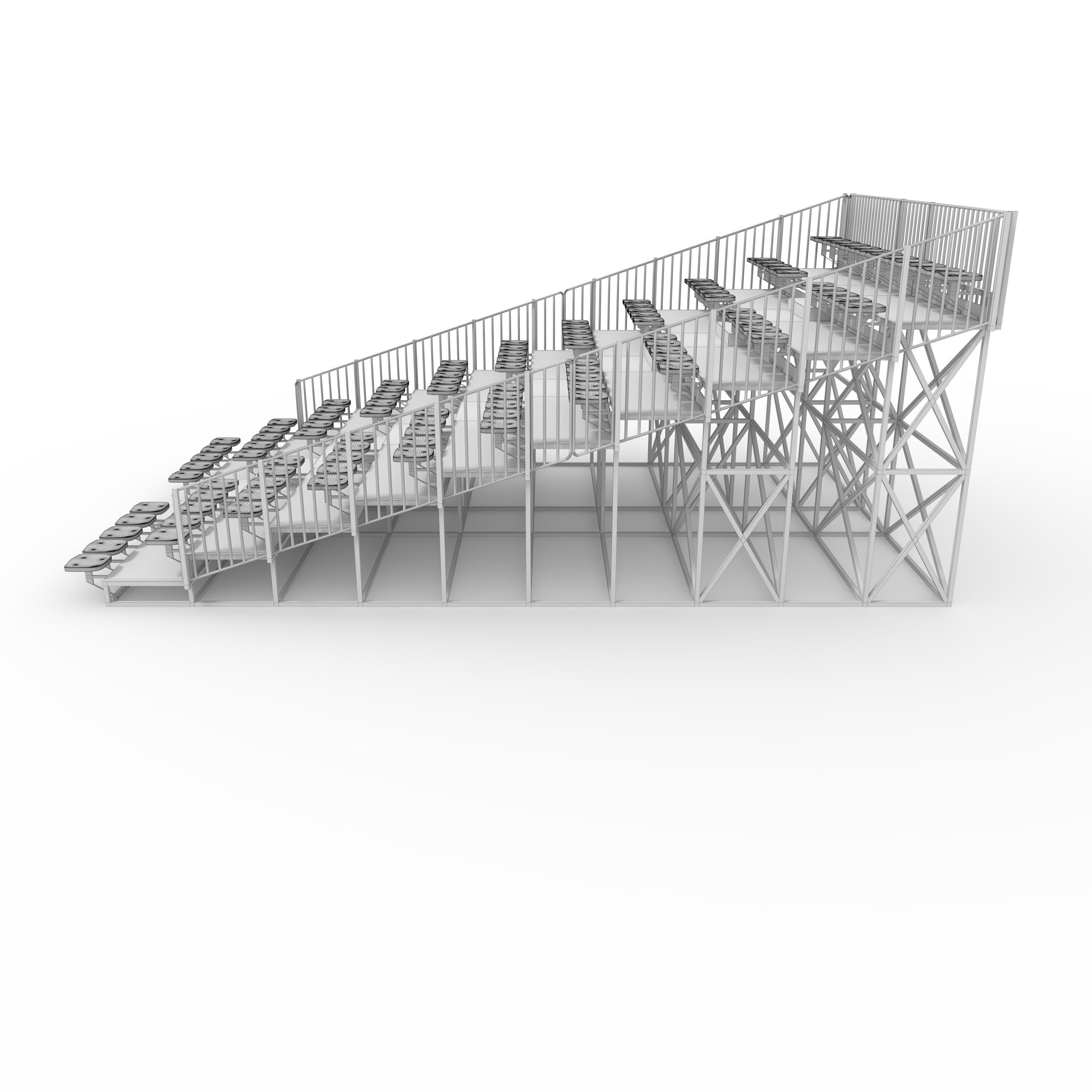 Bleachers 22 3D model_5