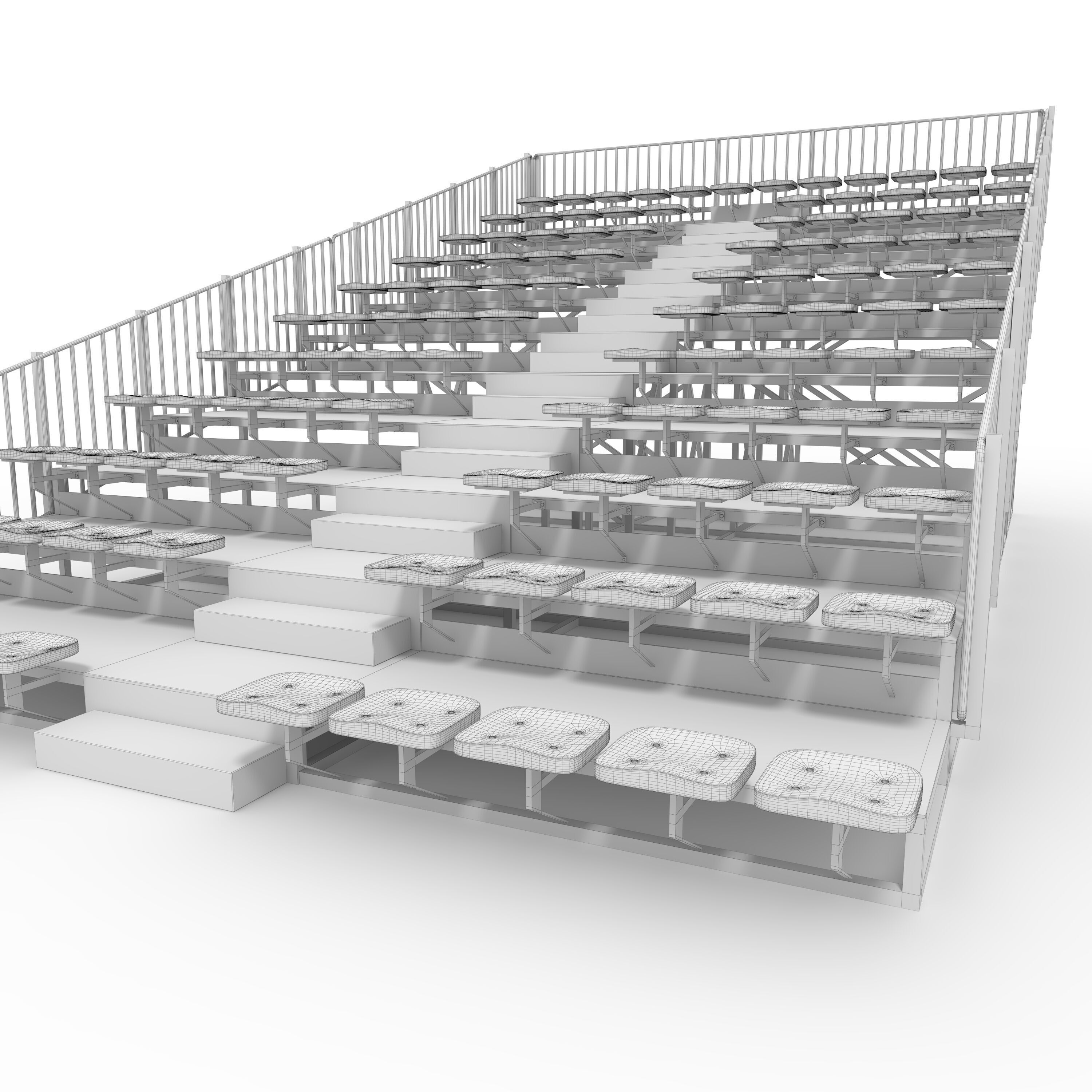 Bleachers 22 3D model_23