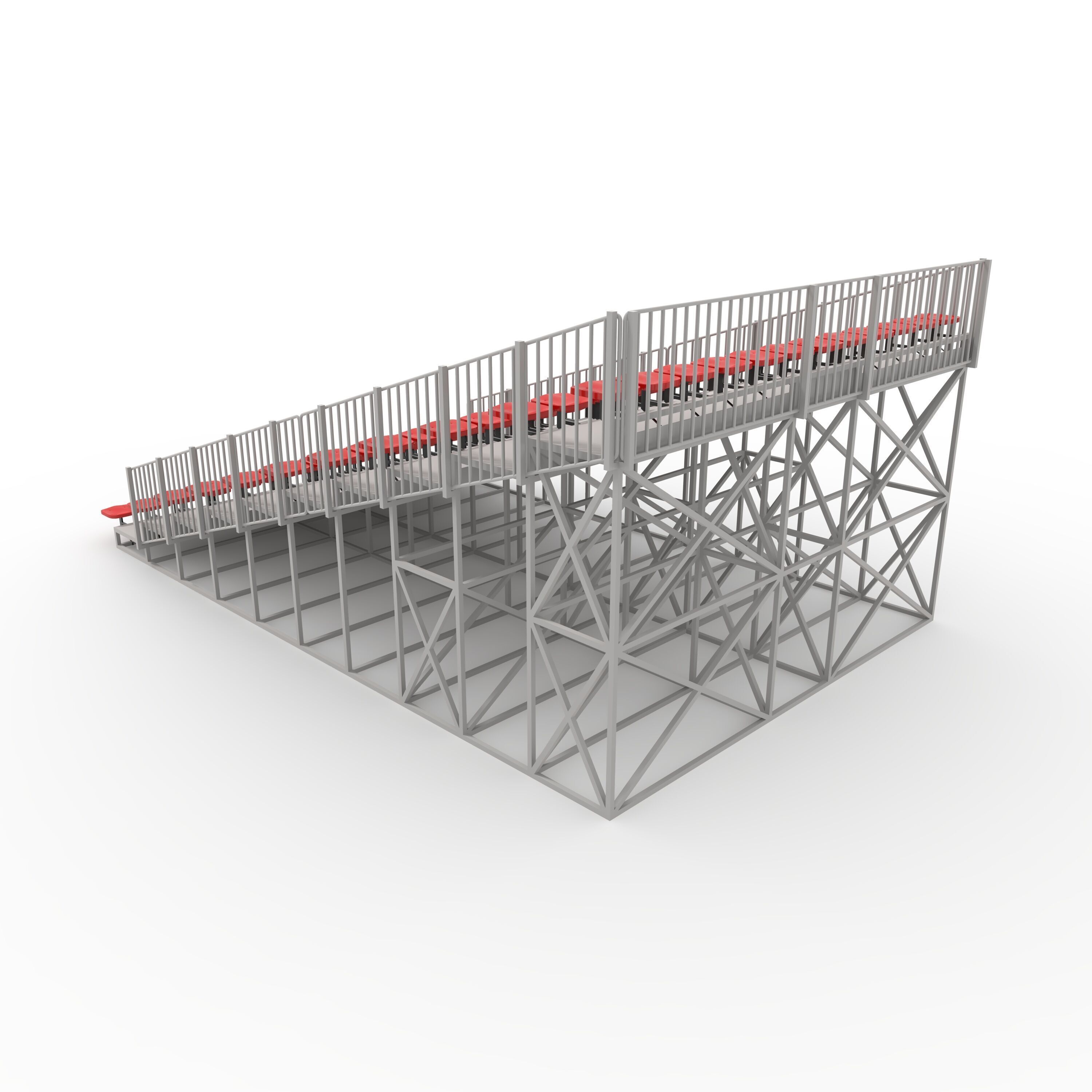 Bleachers 22 3D model_6