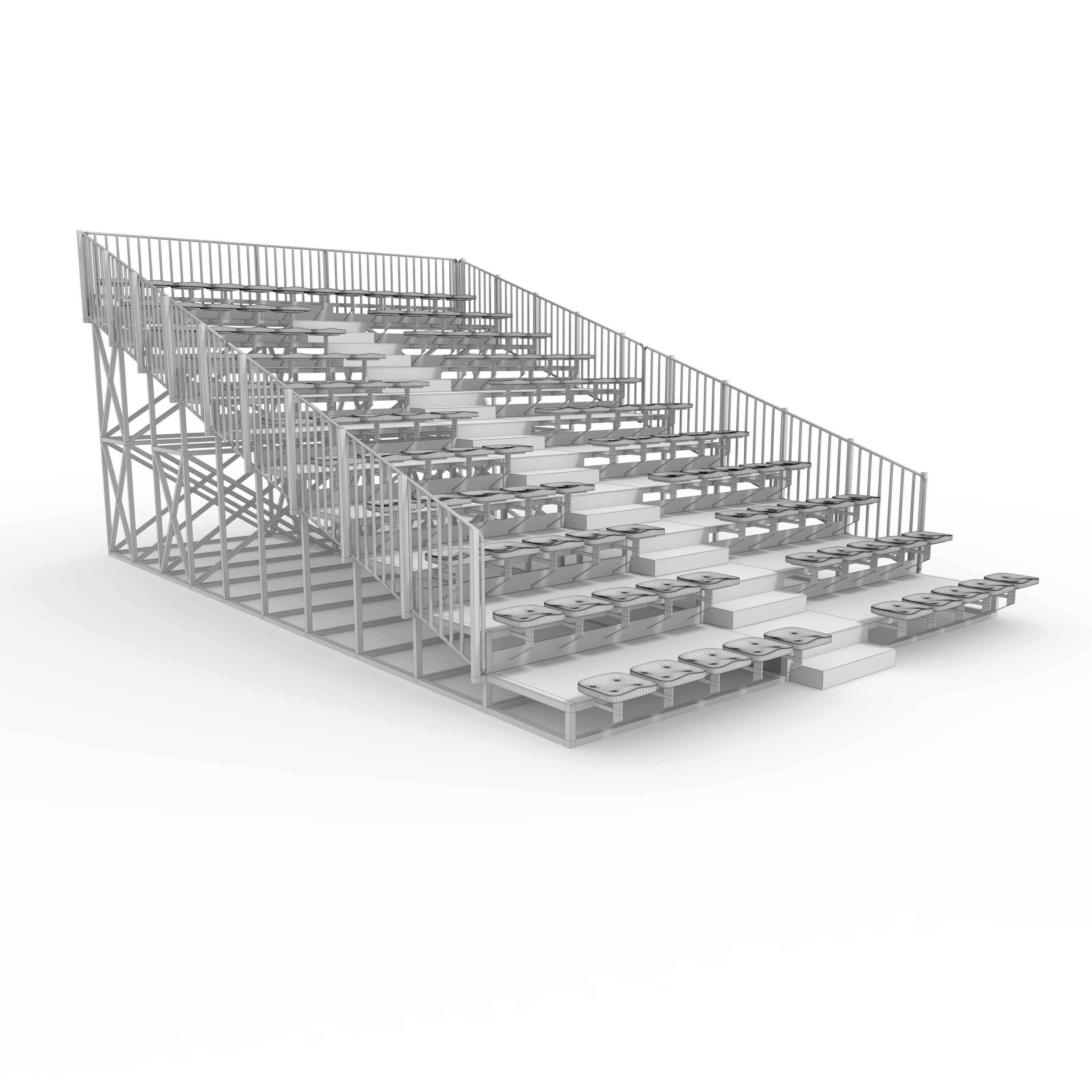 Bleachers 22 3D model_9