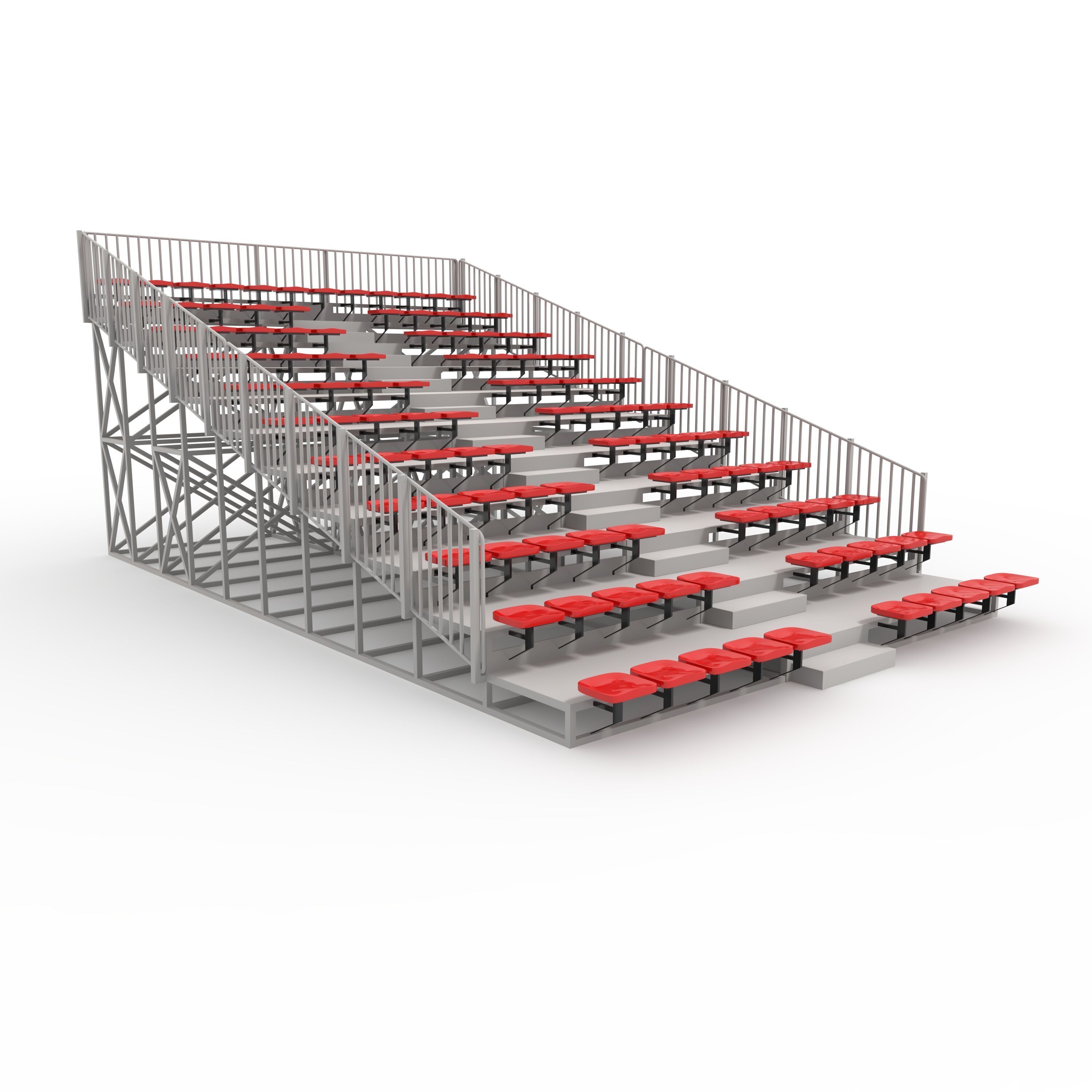 Bleachers 22 3D model_8