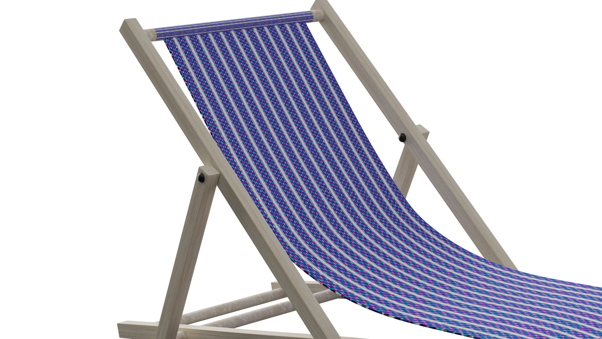 Beach Chair Low-poly 3D model_11