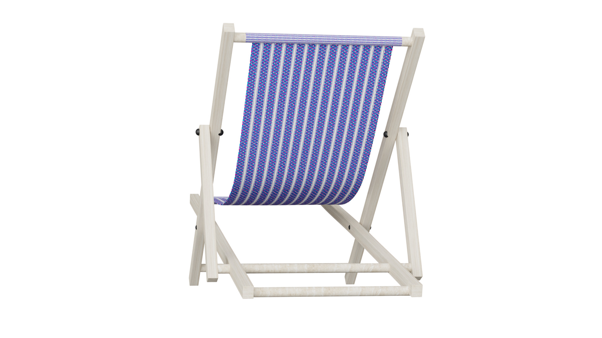 Beach Chair Low-poly 3D model_6
