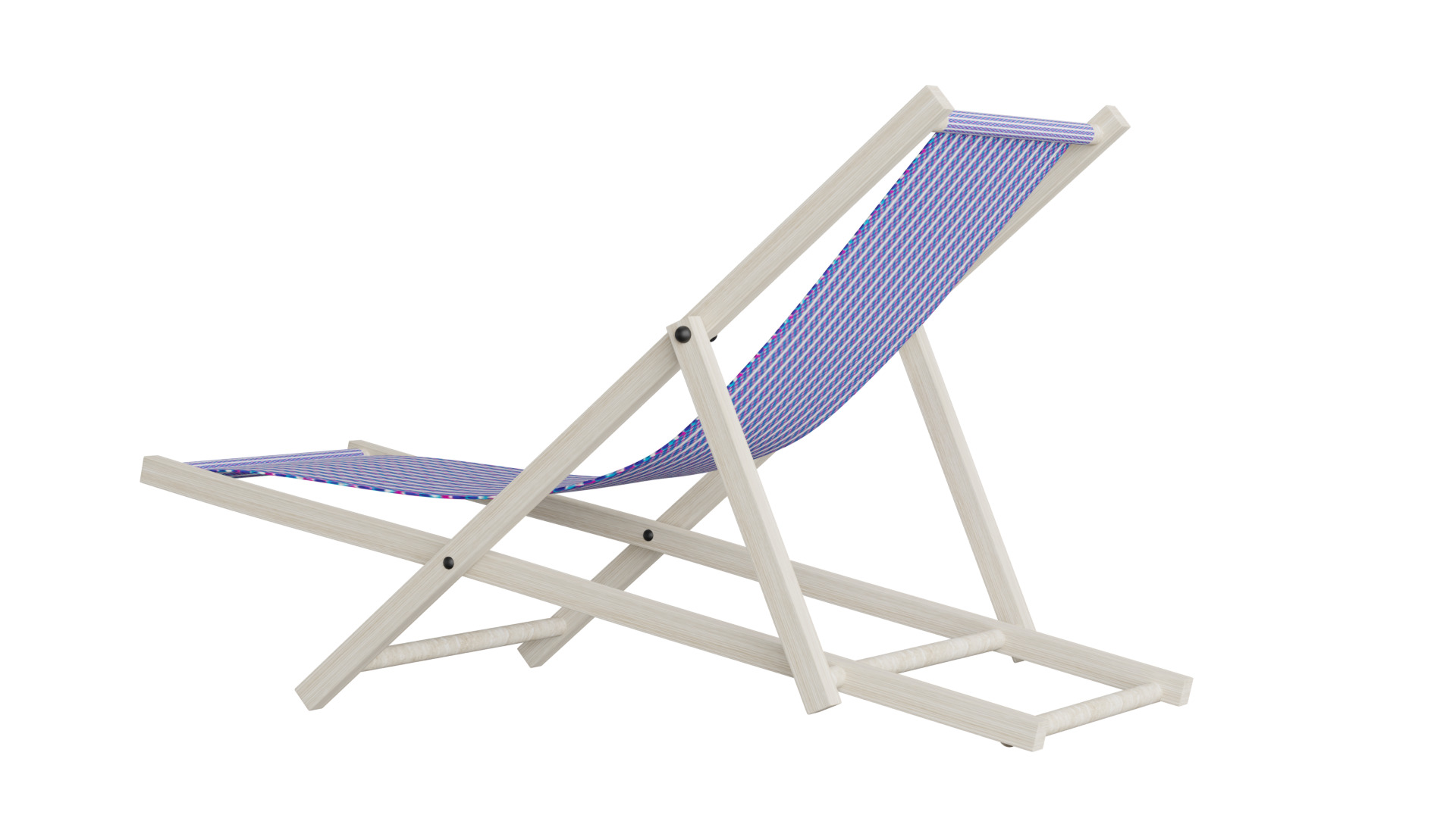 Beach Chair Low-poly 3D model_8