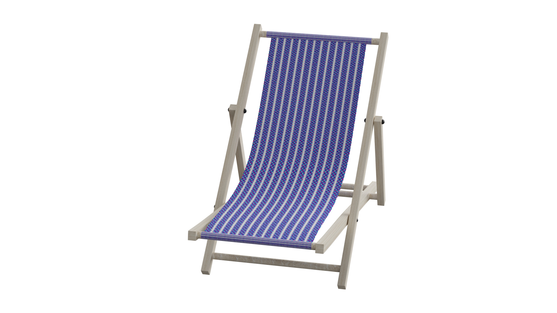 Beach Chair Low-poly 3D model_9