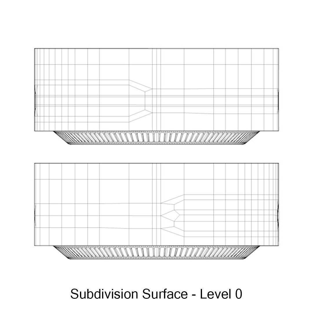 Mac mini Low-poly 3D model_9