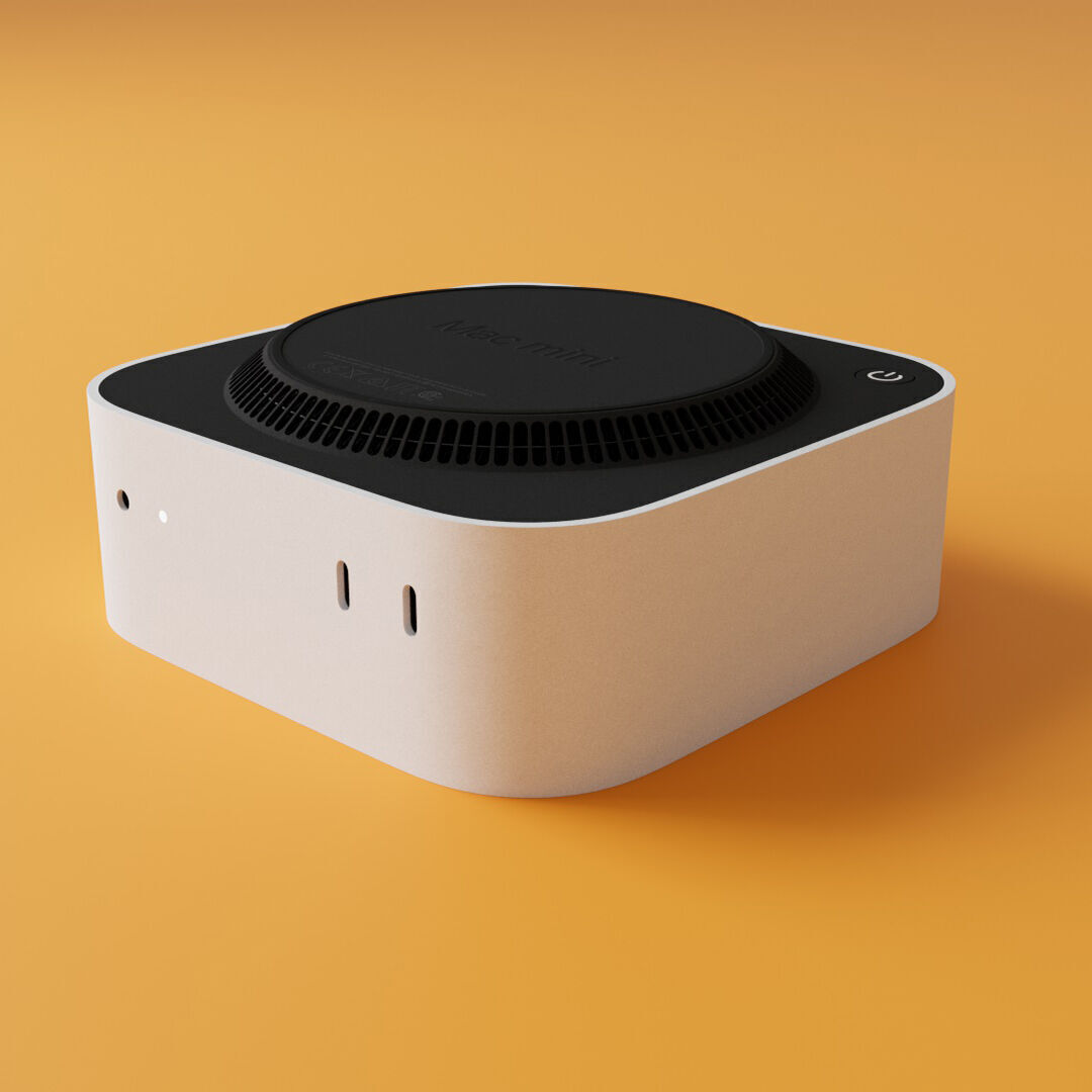 Mac mini Low-poly 3D model_3