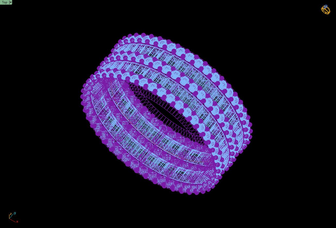 Custom Baguette Eternity Band - Diamond Ring - Baguette Band 3D print model_11