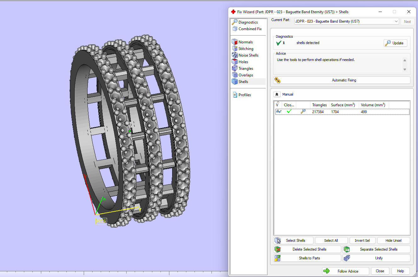 Custom Baguette Eternity Band - Diamond Ring - Baguette Band 3D print model_13