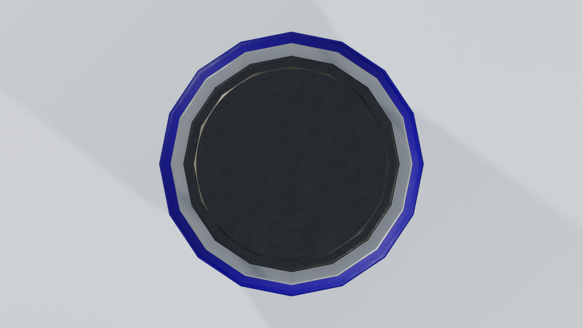 Plastic Open Head Drum 150L Low-poly 3D model_1