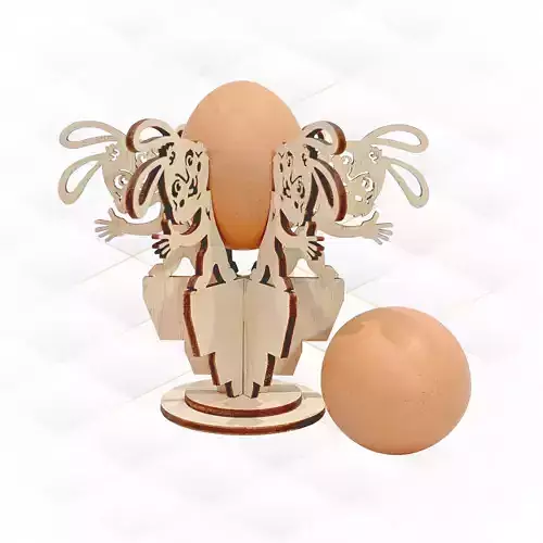 Easter Gift decor egg stand holder design laser cut