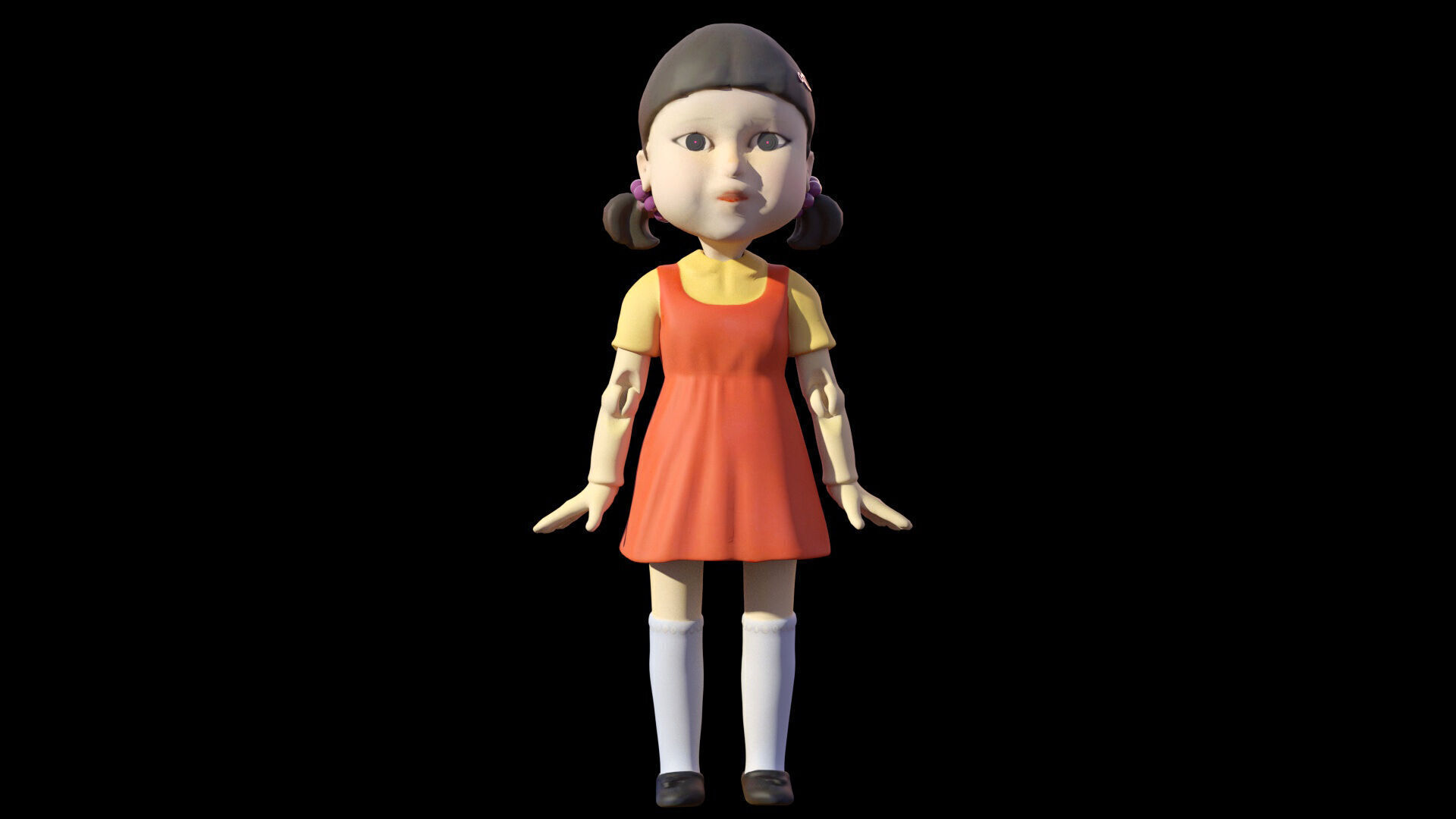 Squid Game Stylized Game Ready Characters and Props MegaPack Low-poly 3D model_16