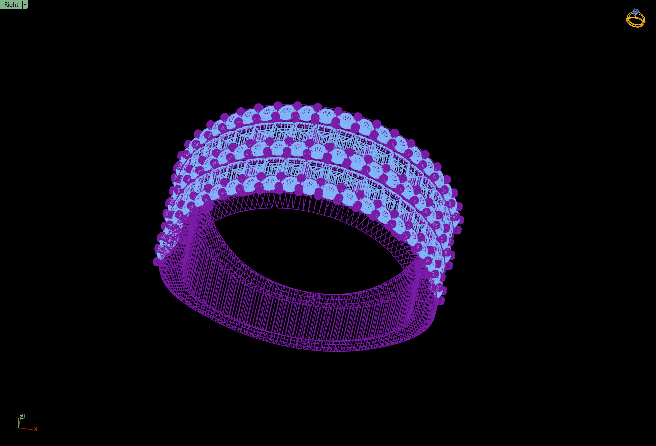Custom Baguette Eternity Band - Diamond Ring - Baguette Band 3D print model_12