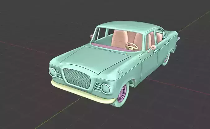 Studebaker Lark 1959 RC 3D Model 3D print model
