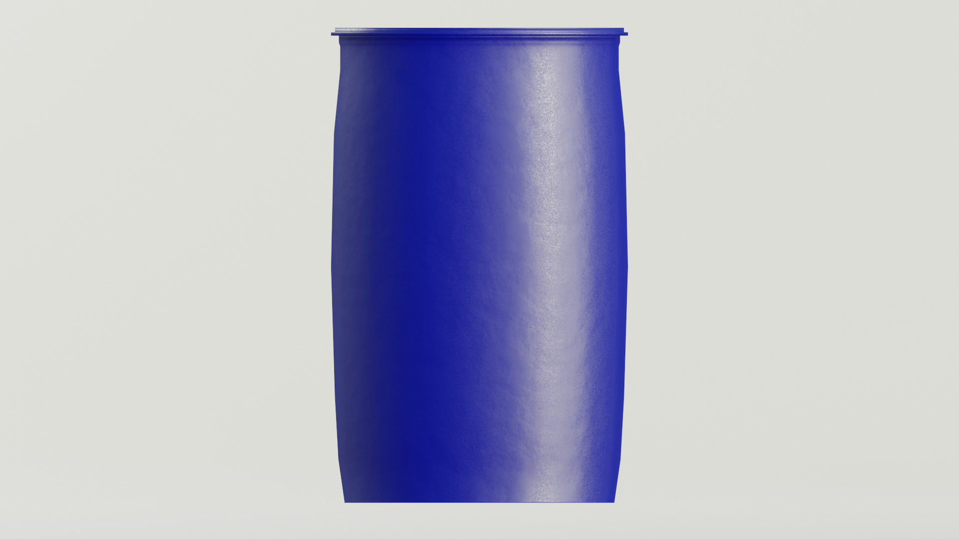 Plastic Tight Head Drum 60L Low-poly 3D model_2