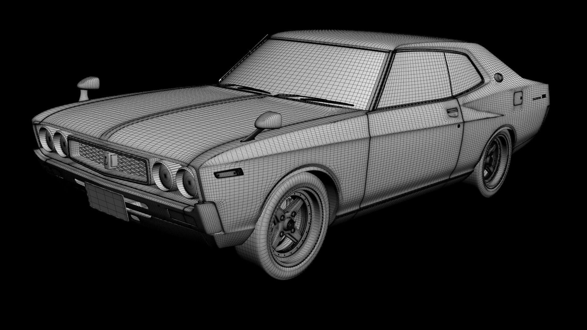 Nissan Laurel C130 Coupe 3D model_14