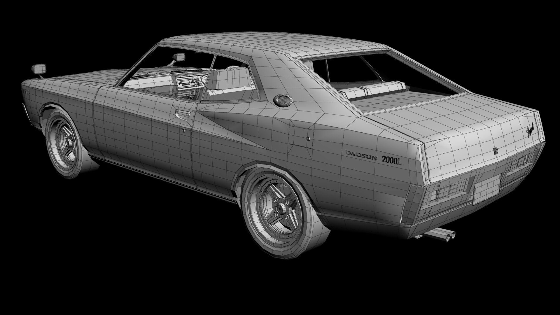 Nissan Laurel C130 Coupe 3D model_15