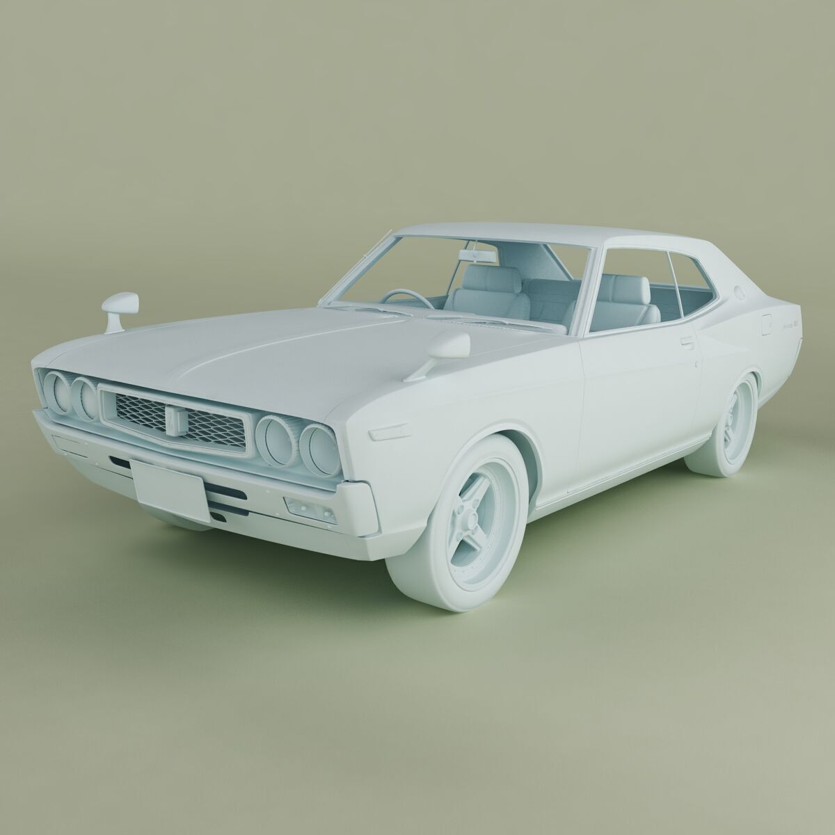 Nissan Laurel C130 Coupe 3D model_10