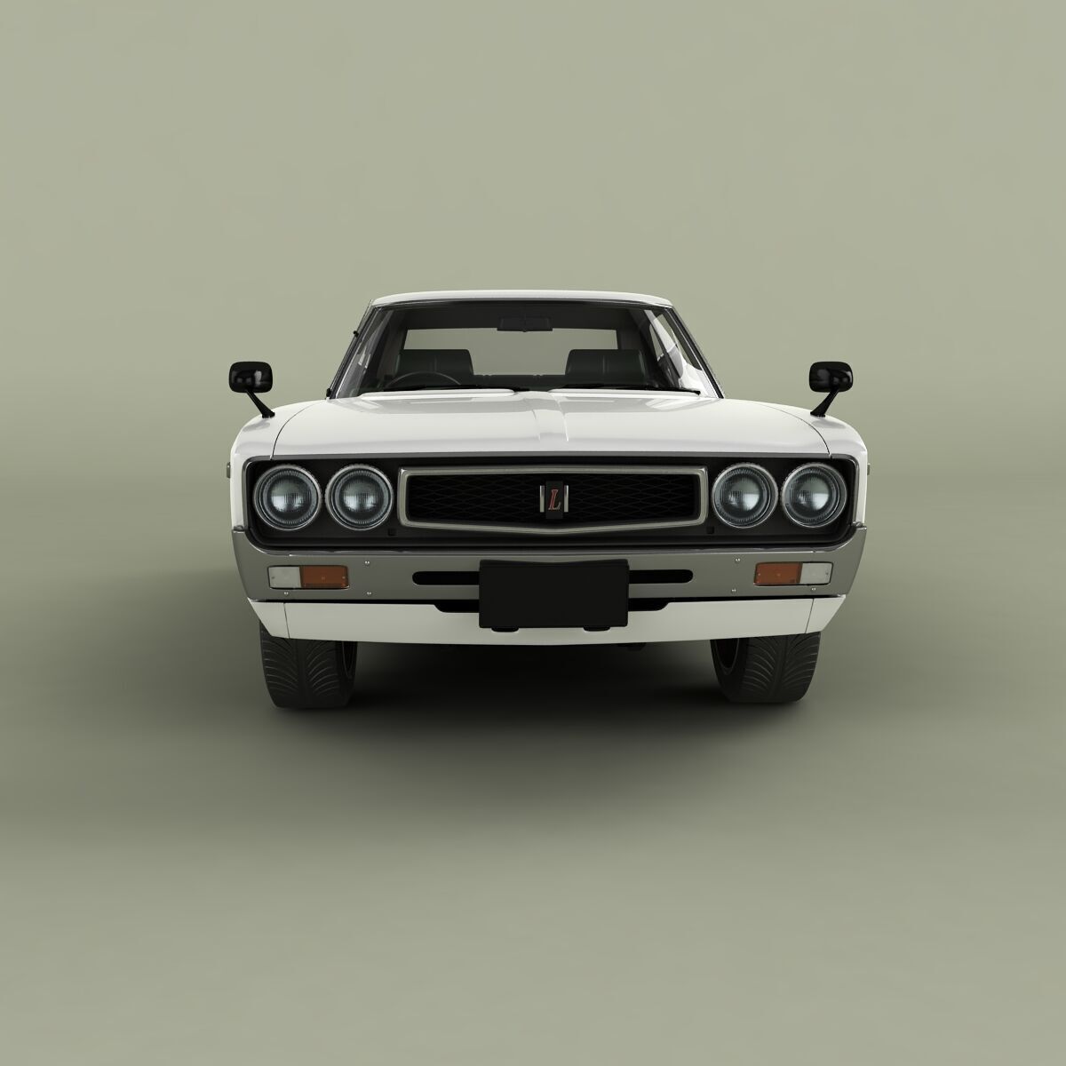 Nissan Laurel C130 Coupe 3D model_4