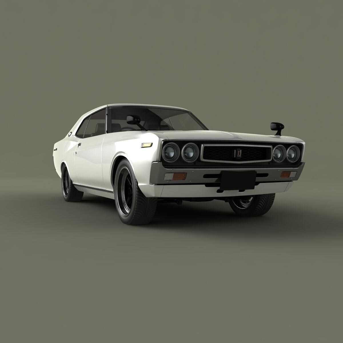 Nissan Laurel C130 Coupe 3D model_9