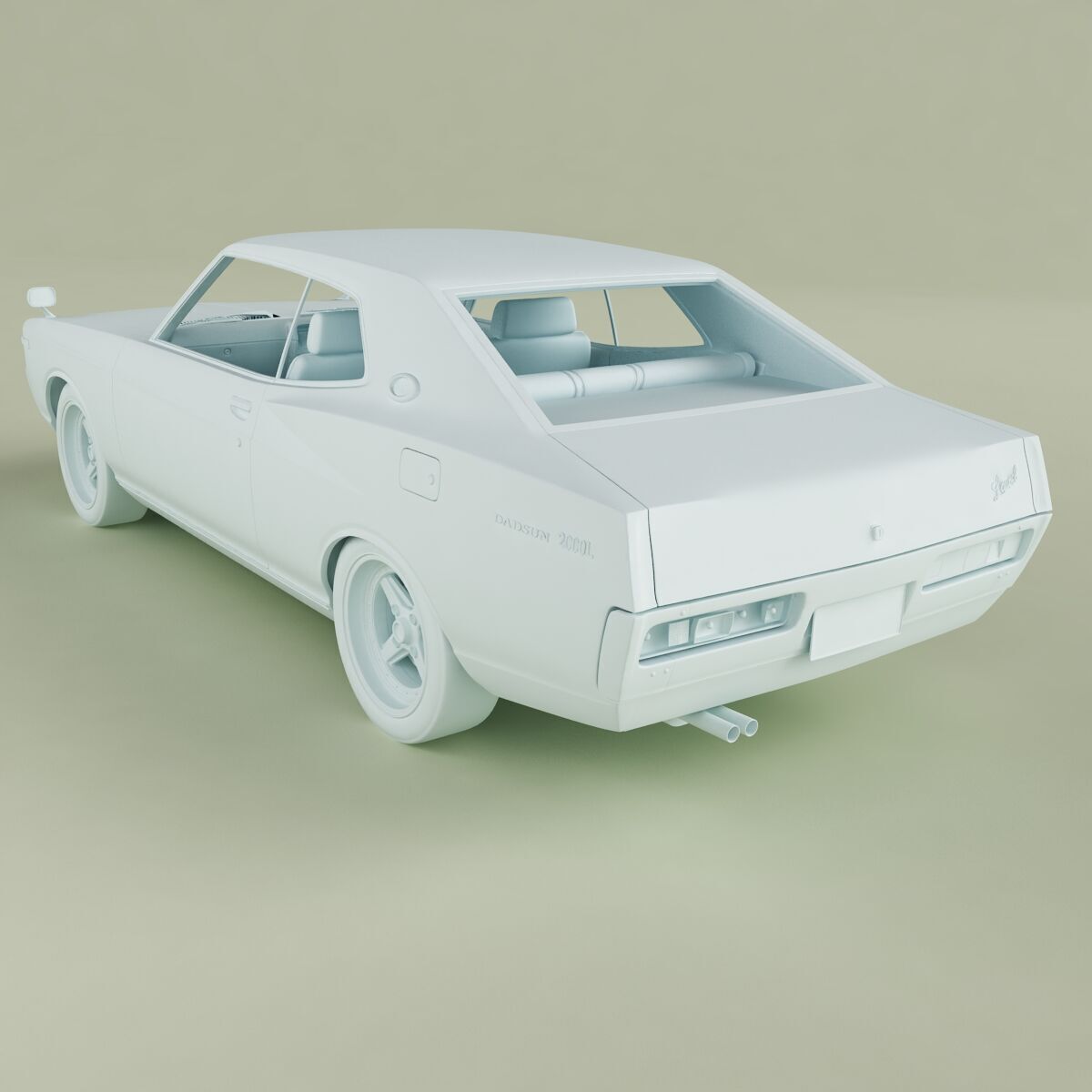 Nissan Laurel C130 Coupe 3D model_12
