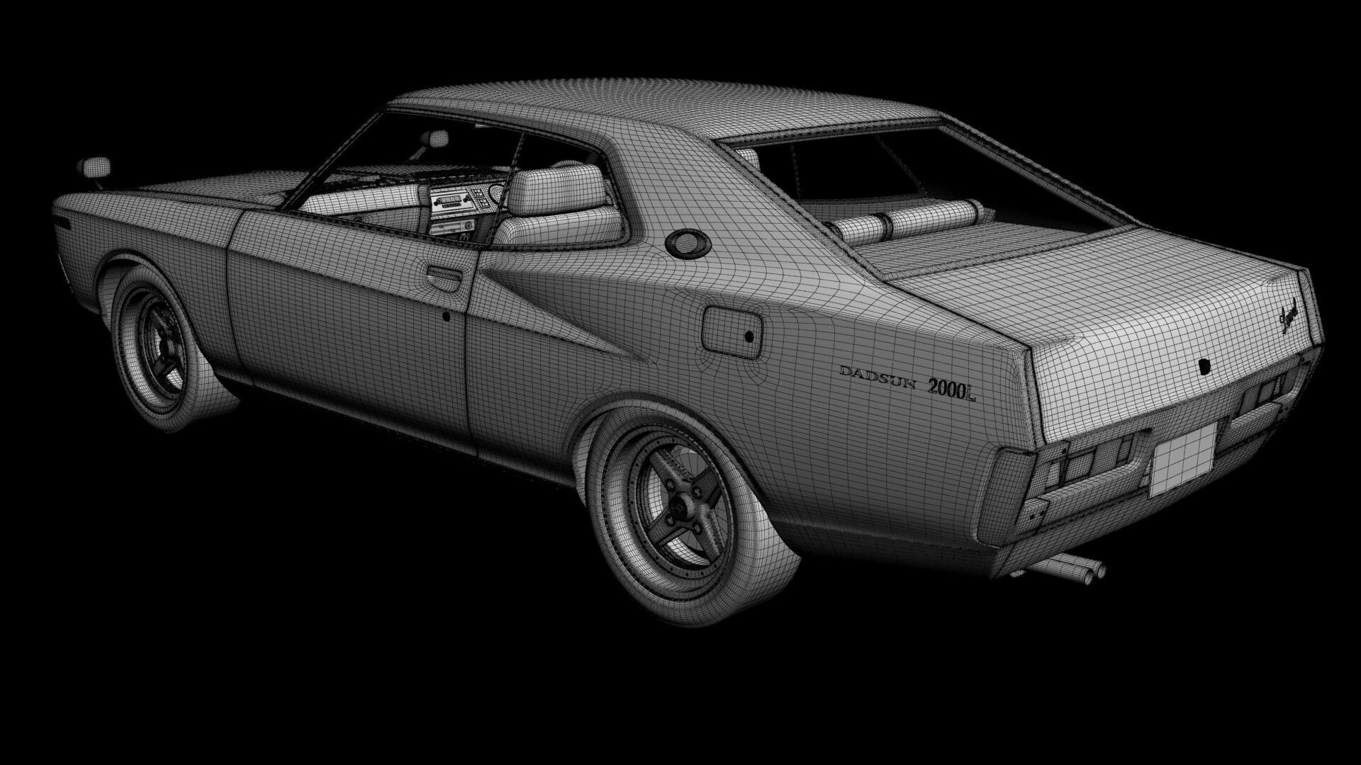Nissan Laurel C130 Coupe 3D model_16