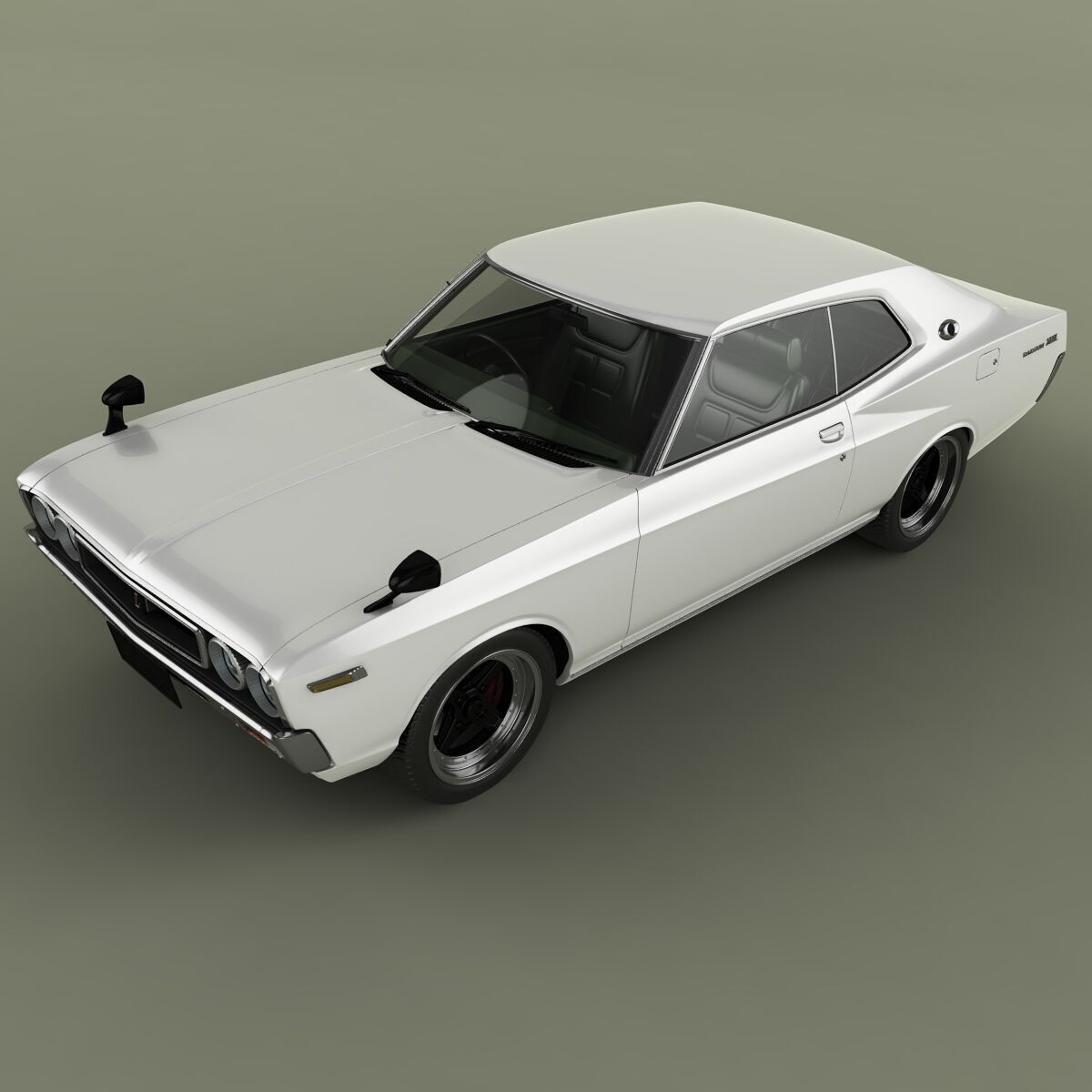 Nissan Laurel C130 Coupe 3D model_5