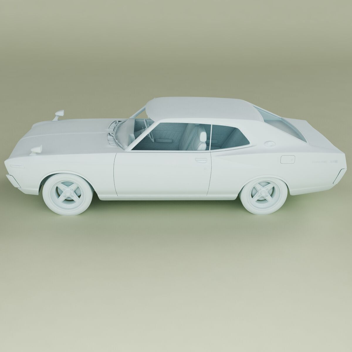 Nissan Laurel C130 Coupe 3D model_11