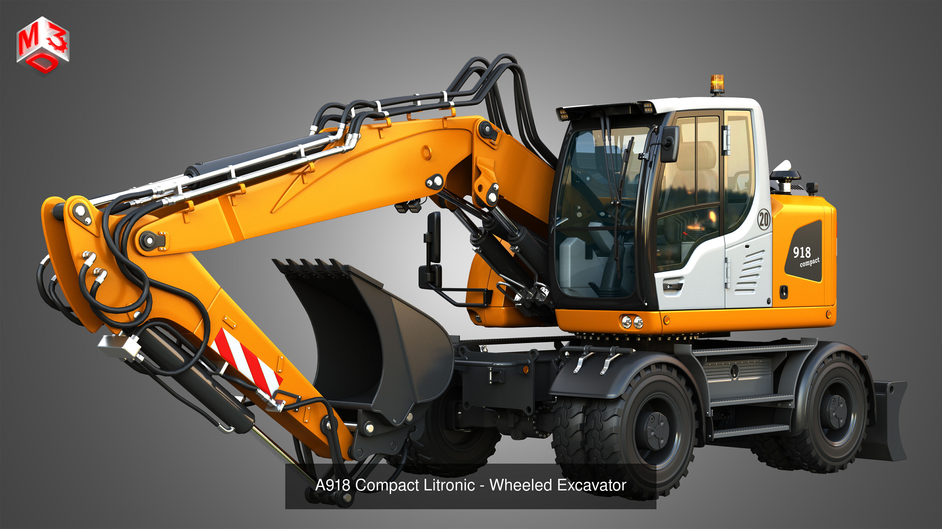 TA230 - PR756 - A918 Industrial Vehicles 3 in 1 3D Model Collection_7