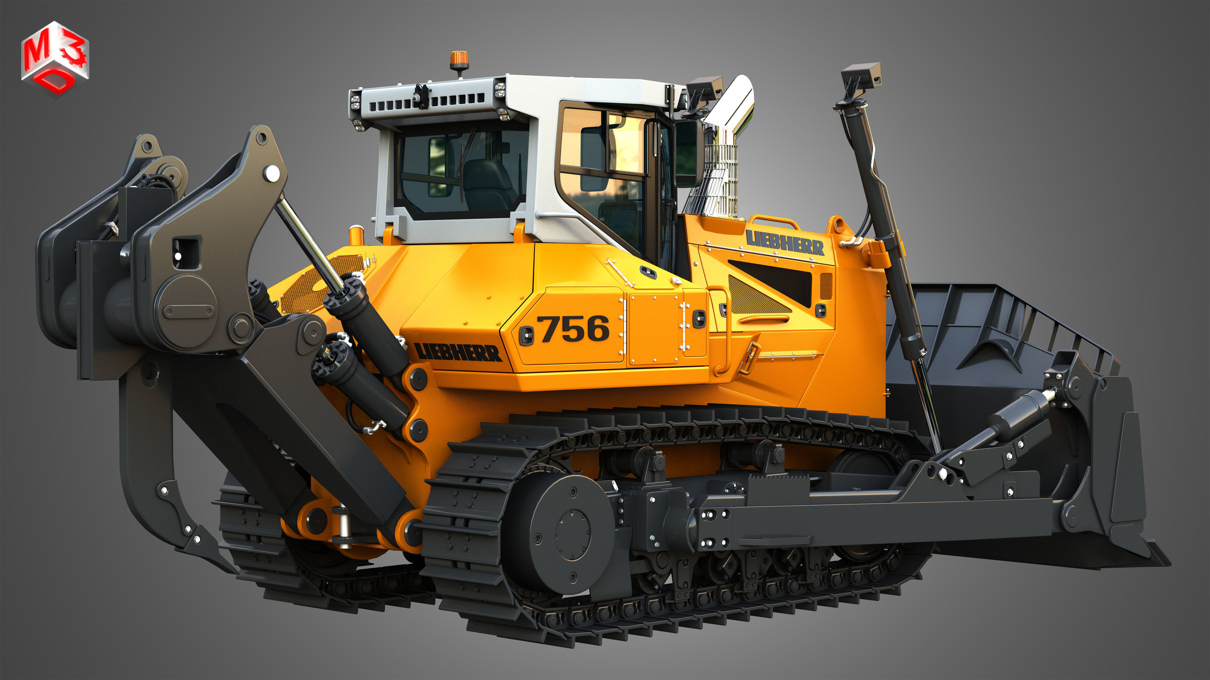 TA230 - PR756 - A918 Industrial Vehicles 3 in 1 3D Model Collection_9