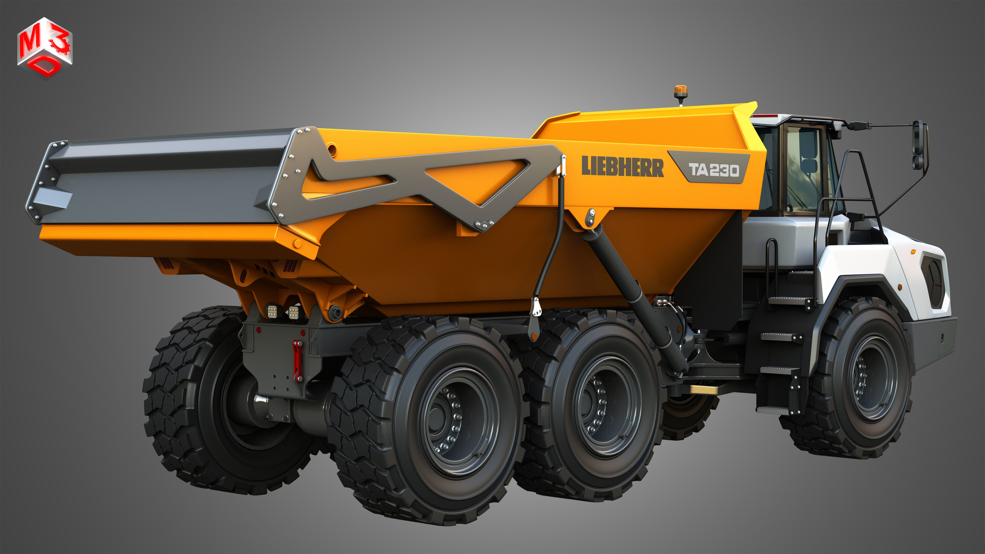 TA230 - PR756 - A918 Industrial Vehicles 3 in 1 3D Model Collection_8