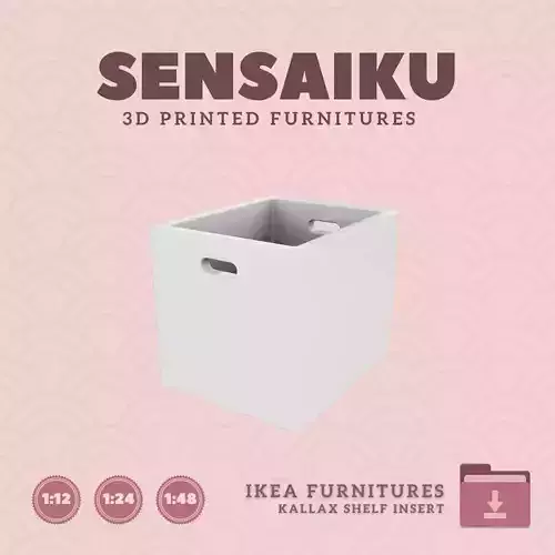 KALLAX Insert - BLADDRA Box for Dollhouse IKEA 3D Print