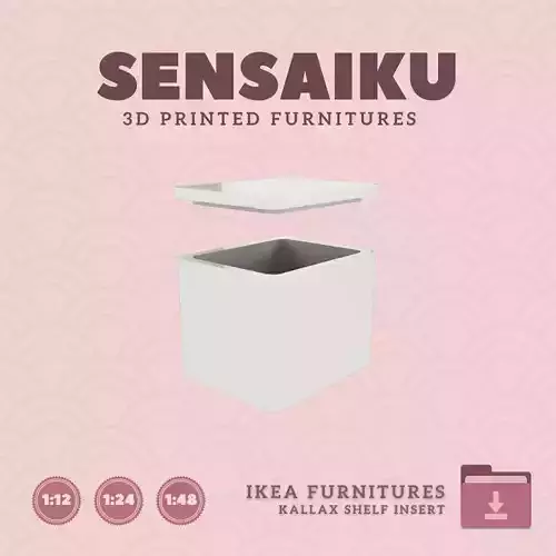 KALLAX Insert - Kuggis Box for Miniature Dollhouse IKEA 3D Print