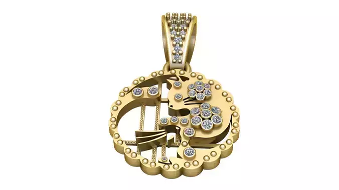 LUXURY DESIGNING PENDANT 3D PRINTABLE MODEL
